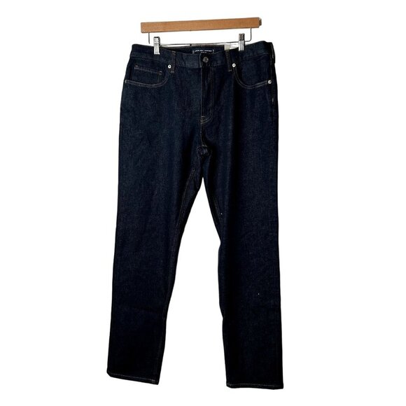 Everlane Uniform The Slim Dark Wash Blue Denim Jeans Men's Size 35 x 32
